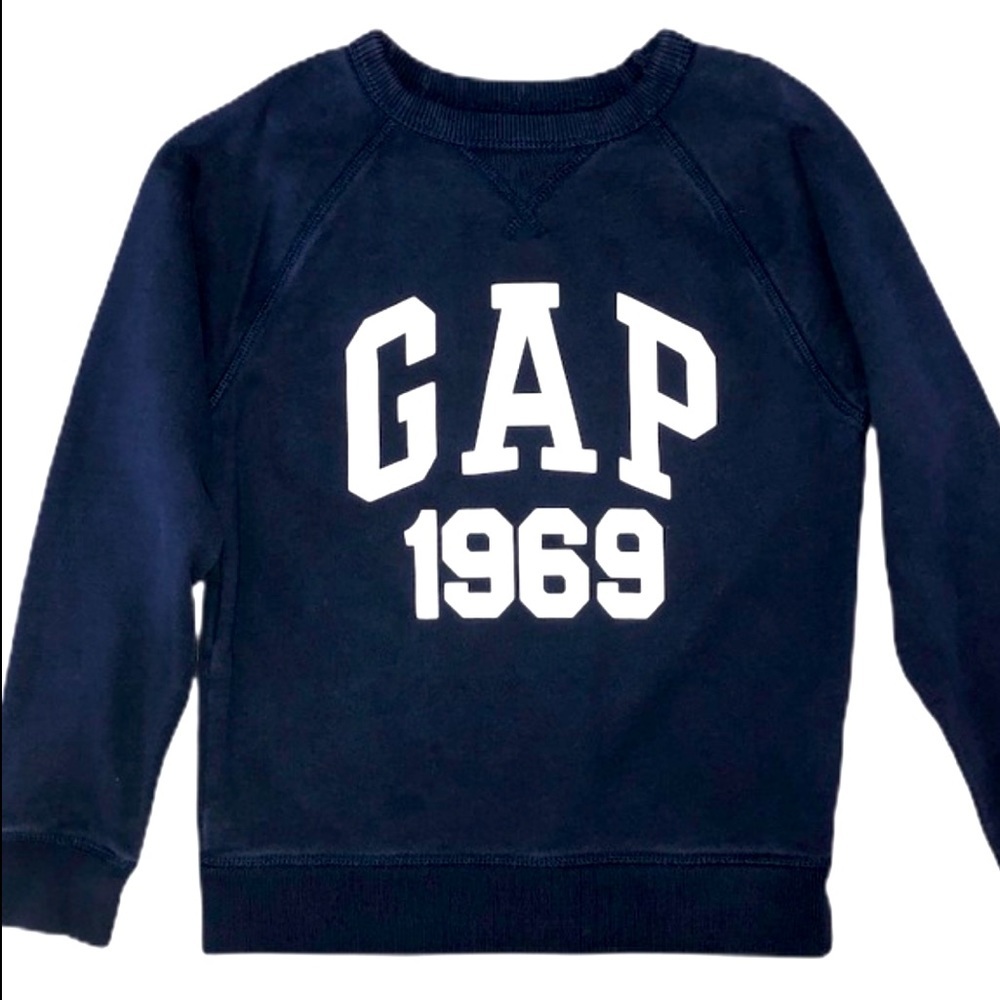 GAP Navy & White Logo Pullover Quality Pullover
